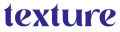 ATELIER TEXTURE - Logo typo seul bleu